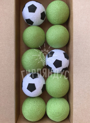 Гирлянда из нитяных фонариков "Футбол"